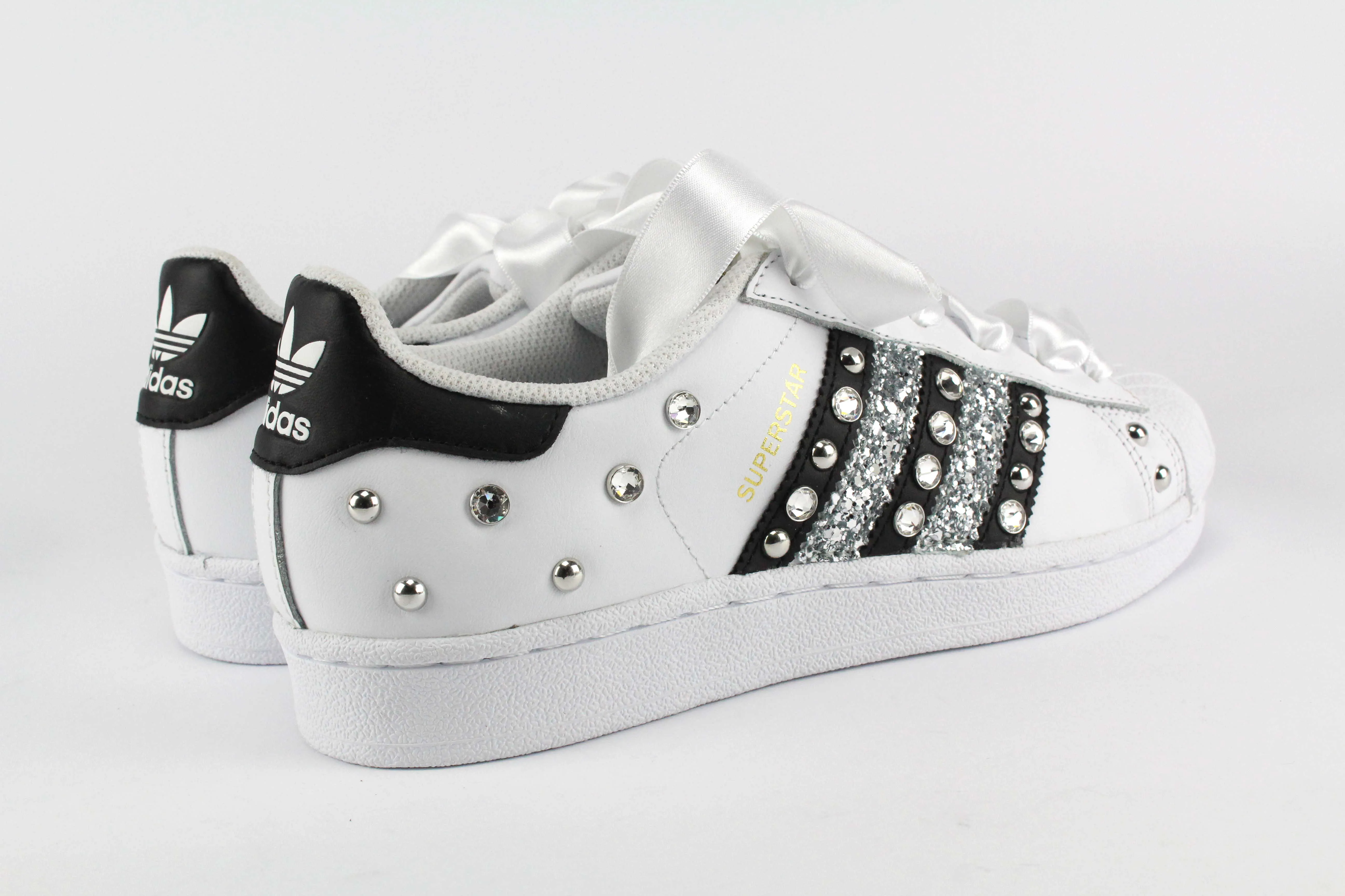 Adidas Superstar  Strass Glitter & Lacci Raso Inner Softness