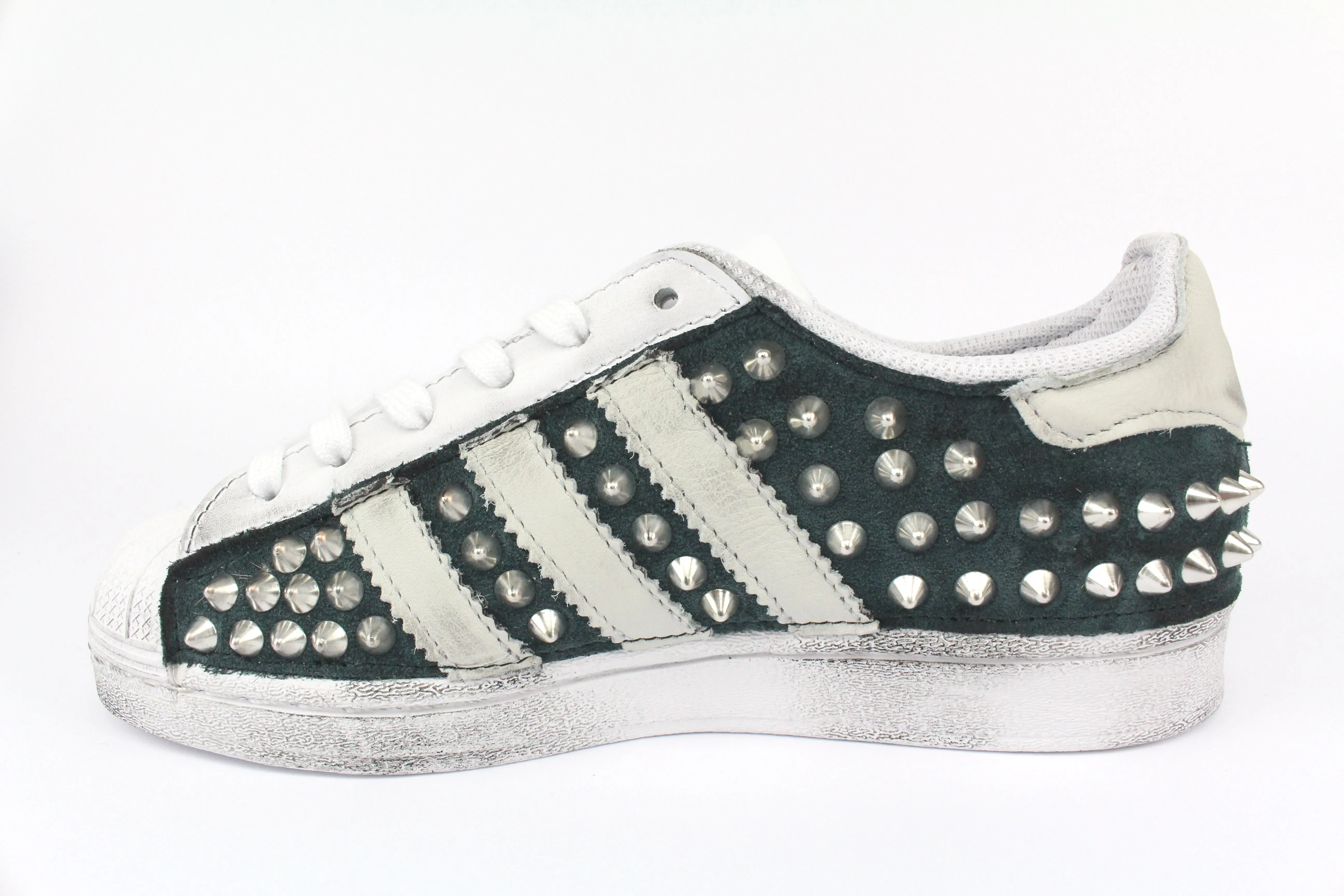 Classic Build Adidas Superstar Total Camoscio & Borchie