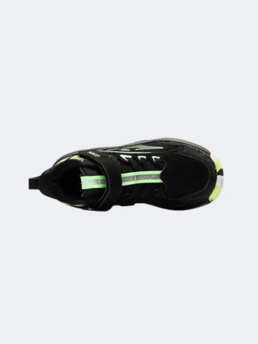 Erke Gs-Boys Basketball Shoes Black/Green Eco Friendly Construction