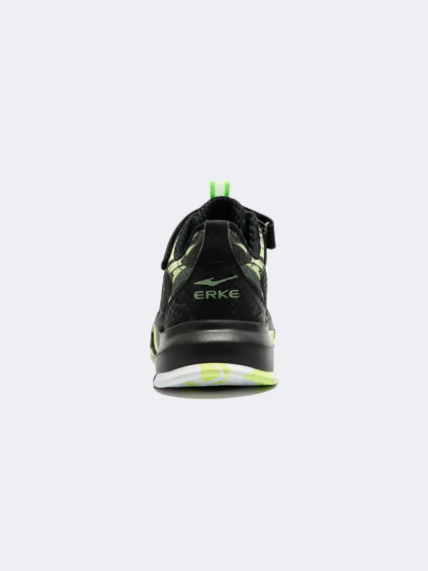 Climb Strong Track Run Erke Gs-Boys Basketball Shoes Black/Green