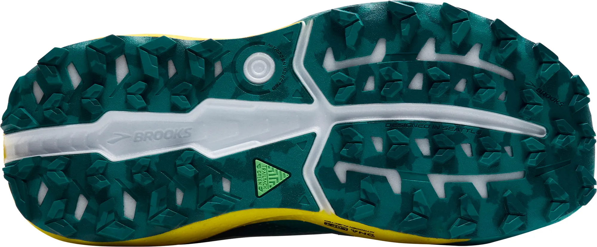 Brooks Caldera 8 Mens Trail Running Shoes - White Pressure Map Optimized Adaptive Flexibility