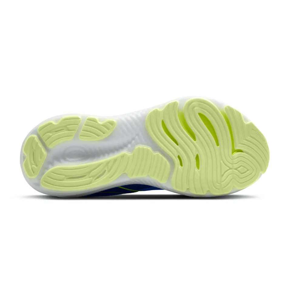 Brooks Men's Glycerin 22 Running Shoes in Black/Cobalt/Neo Yellow SS25 running in the morning shoes Wear resistant