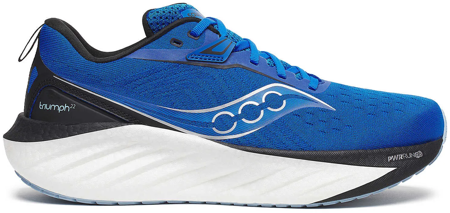 running for relaxation shoes running in circular tracks shoes Saucony Triumph 22 Mens Running Shoes - Black