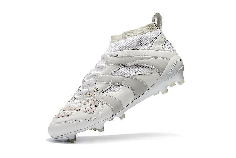 New Adidas Predator FG Primeknit Soccer Cleats Shoes White Gray Champion Form Flex Control